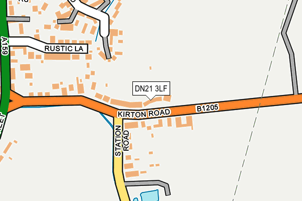 DN21 3LF map - OS OpenMap – Local (Ordnance Survey)
