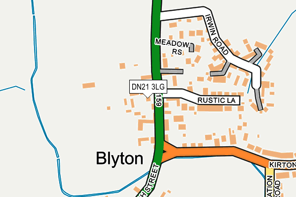 Map of STYLE LOUNGE BLYTON LIMITED at local scale