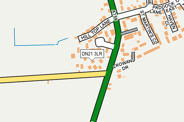 DN21 3LR map - OS OpenMap – Local (Ordnance Survey)