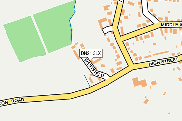 DN21 3LX map - OS OpenMap – Local (Ordnance Survey)