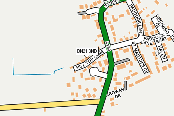 DN21 3ND map - OS OpenMap – Local (Ordnance Survey)