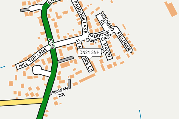 DN21 3NH map - OS OpenMap – Local (Ordnance Survey)