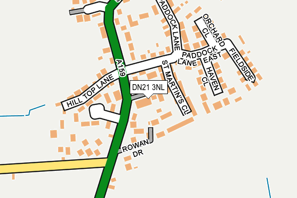 DN21 3NL map - OS OpenMap – Local (Ordnance Survey)