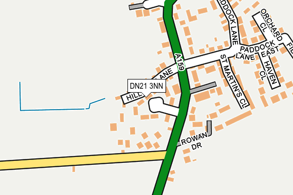 DN21 3NN map - OS OpenMap – Local (Ordnance Survey)