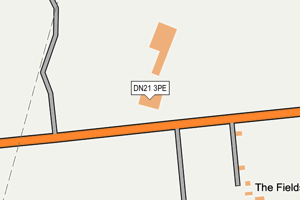DN21 3PE map - OS OpenMap – Local (Ordnance Survey)