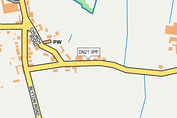 DN21 3PP map - OS OpenMap – Local (Ordnance Survey)