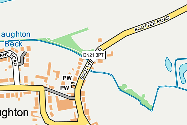 DN21 3PT map - OS OpenMap – Local (Ordnance Survey)