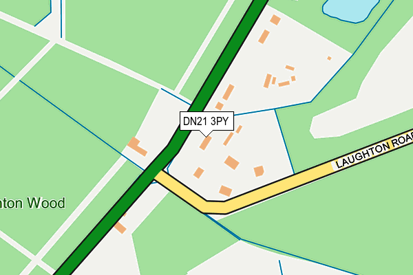 DN21 3PY map - OS OpenMap – Local (Ordnance Survey)