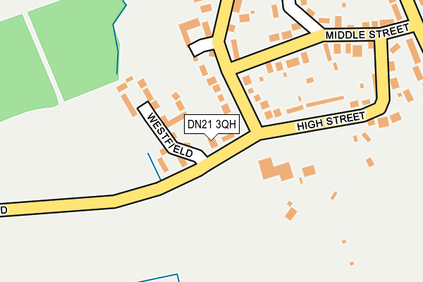 DN21 3QH map - OS OpenMap – Local (Ordnance Survey)