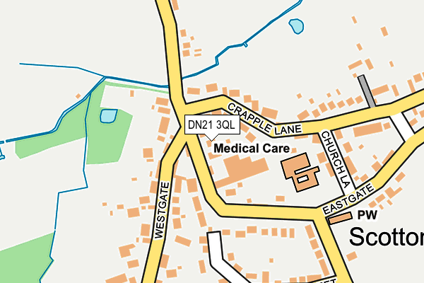 DN21 3QL map - OS OpenMap – Local (Ordnance Survey)