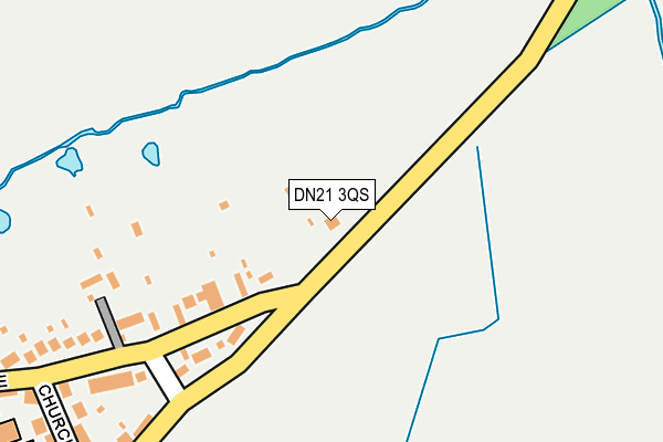 DN21 3QS map - OS OpenMap – Local (Ordnance Survey)
