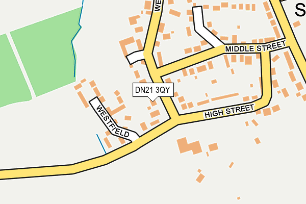 DN21 3QY map - OS OpenMap – Local (Ordnance Survey)