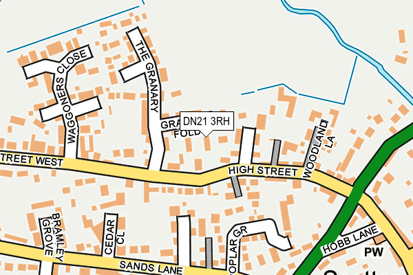 DN21 3RH map - OS OpenMap – Local (Ordnance Survey)