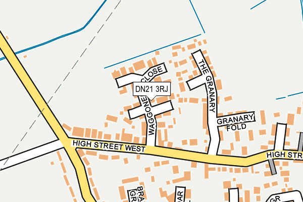 DN21 3RJ map - OS OpenMap – Local (Ordnance Survey)