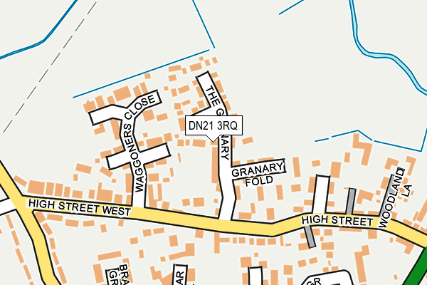 DN21 3RQ map - OS OpenMap – Local (Ordnance Survey)