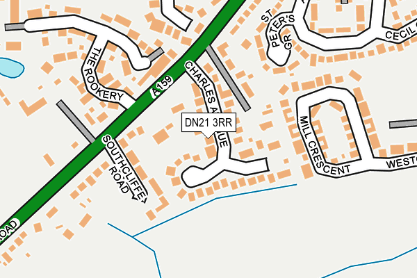 DN21 3RR map - OS OpenMap – Local (Ordnance Survey)