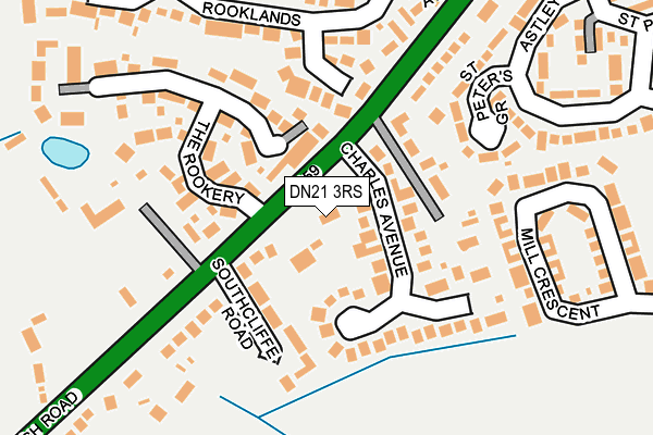 DN21 3RS map - OS OpenMap – Local (Ordnance Survey)