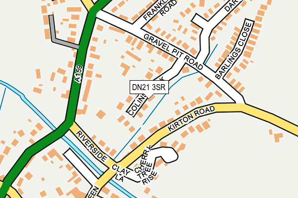 DN21 3SR map - OS OpenMap – Local (Ordnance Survey)