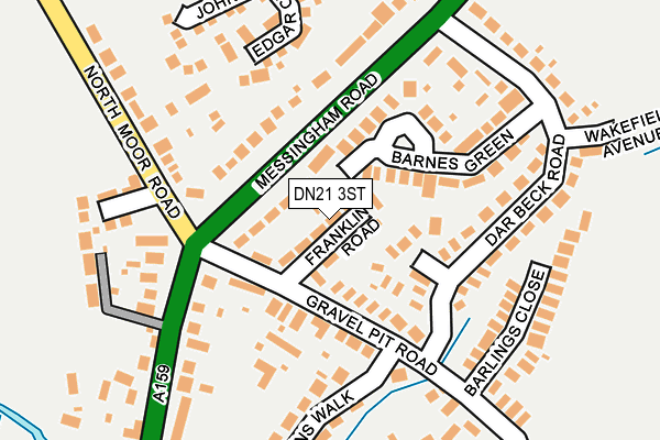 DN21 3ST map - OS OpenMap – Local (Ordnance Survey)