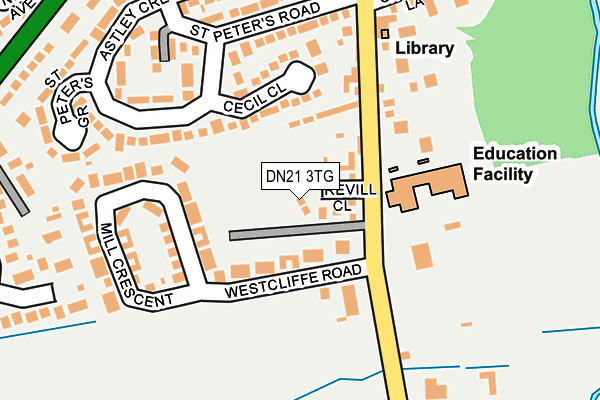 DN21 3TG map - OS OpenMap – Local (Ordnance Survey)