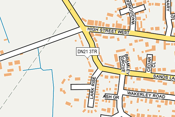 DN21 3TR map - OS OpenMap – Local (Ordnance Survey)