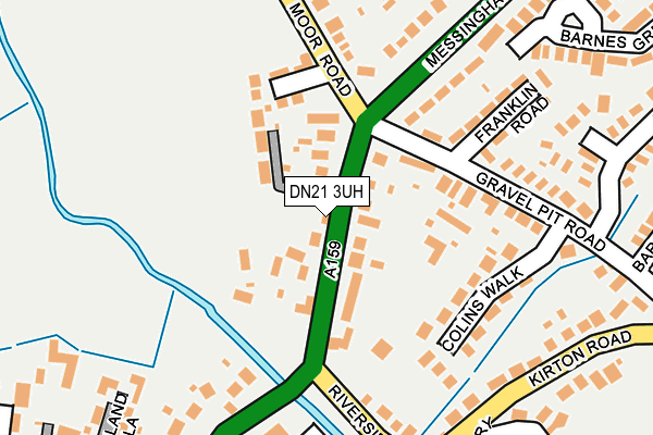 DN21 3UH map - OS OpenMap – Local (Ordnance Survey)