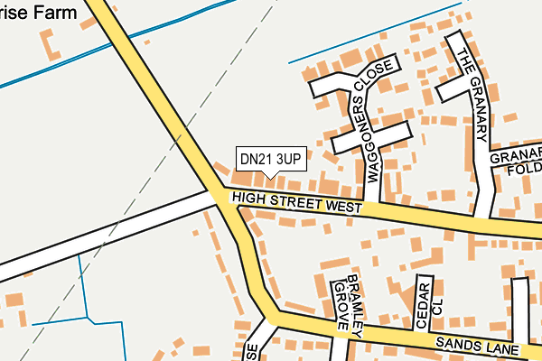 DN21 3UP map - OS OpenMap – Local (Ordnance Survey)