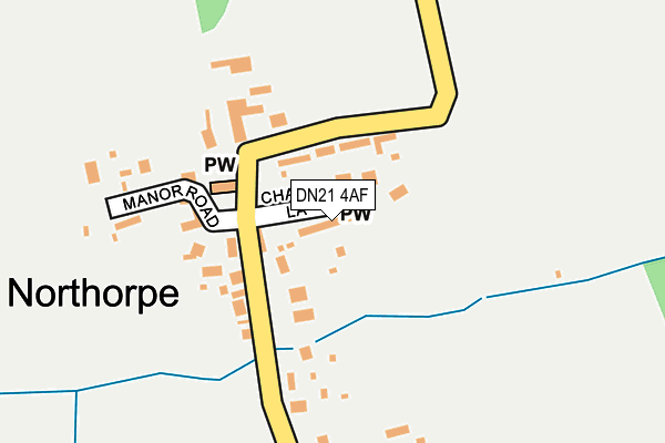 DN21 4AF map - OS OpenMap – Local (Ordnance Survey)