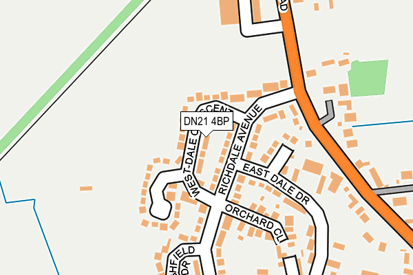 DN21 4BP map - OS OpenMap – Local (Ordnance Survey)