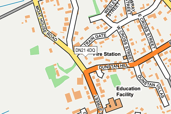 DN21 4DQ map - OS OpenMap – Local (Ordnance Survey)