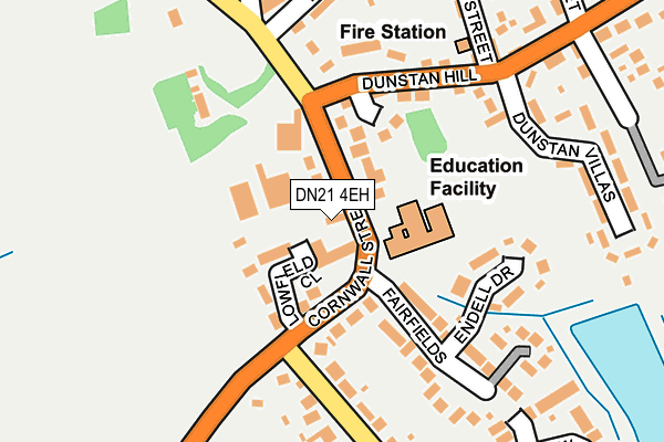 DN21 4EH map - OS OpenMap – Local (Ordnance Survey)