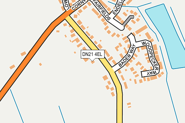 DN21 4EL map - OS OpenMap – Local (Ordnance Survey)
