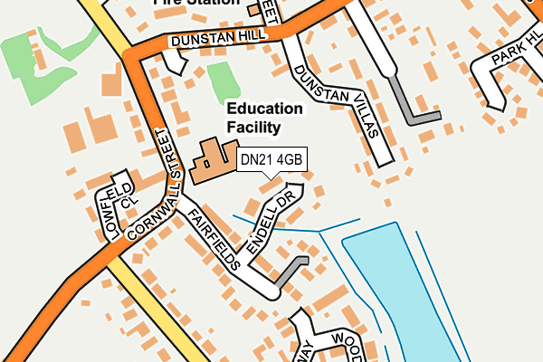 DN21 4GB map - OS OpenMap – Local (Ordnance Survey)