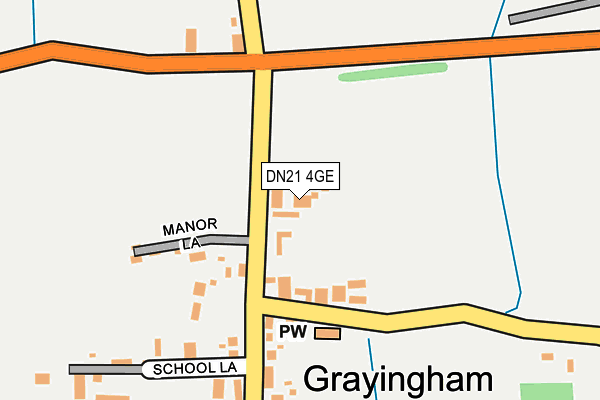 DN21 4GE map - OS OpenMap – Local (Ordnance Survey)