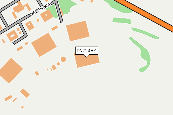 DN21 4HZ map - OS OpenMap – Local (Ordnance Survey)