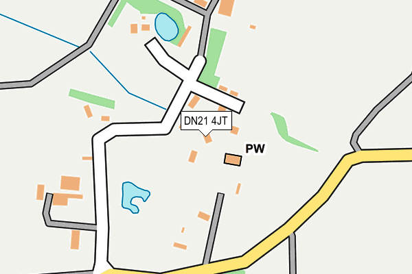 DN21 4JT map - OS OpenMap – Local (Ordnance Survey)