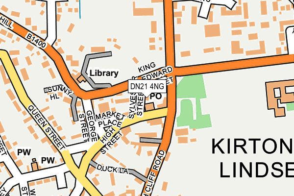 DN21 4NG map - OS OpenMap – Local (Ordnance Survey)