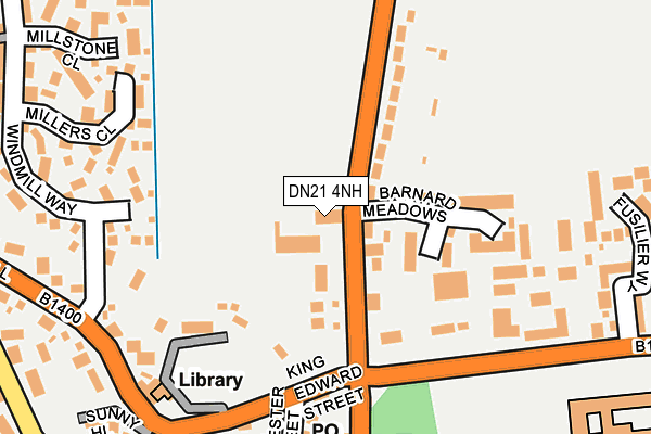 DN21 4NH map - OS OpenMap – Local (Ordnance Survey)