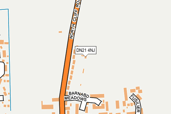 DN21 4NJ map - OS OpenMap – Local (Ordnance Survey)