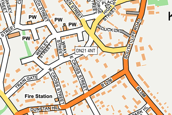 DN21 4NT map - OS OpenMap – Local (Ordnance Survey)