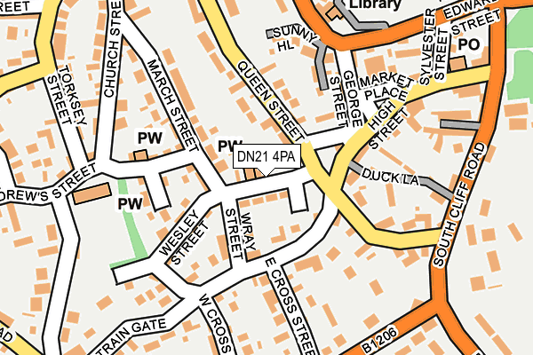 DN21 4PA map - OS OpenMap – Local (Ordnance Survey)