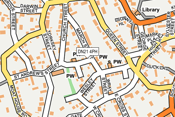 DN21 4PH map - OS OpenMap – Local (Ordnance Survey)