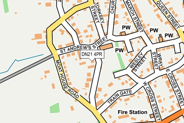 DN21 4PR map - OS OpenMap – Local (Ordnance Survey)