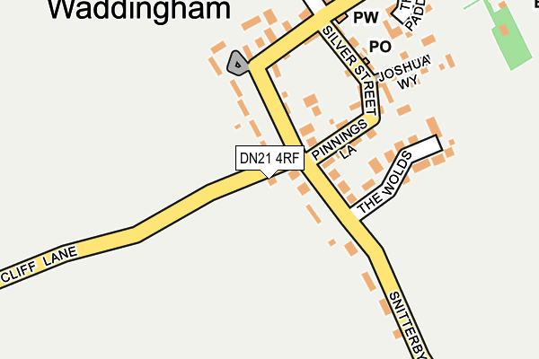 DN21 4RF map - OS OpenMap – Local (Ordnance Survey)