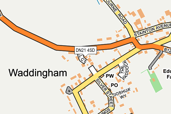 DN21 4SD map - OS OpenMap – Local (Ordnance Survey)