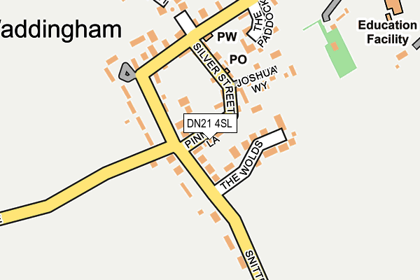 DN21 4SL map - OS OpenMap – Local (Ordnance Survey)