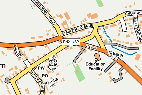 DN21 4SP map - OS OpenMap – Local (Ordnance Survey)
