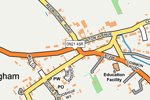 DN21 4SR map - OS OpenMap – Local (Ordnance Survey)