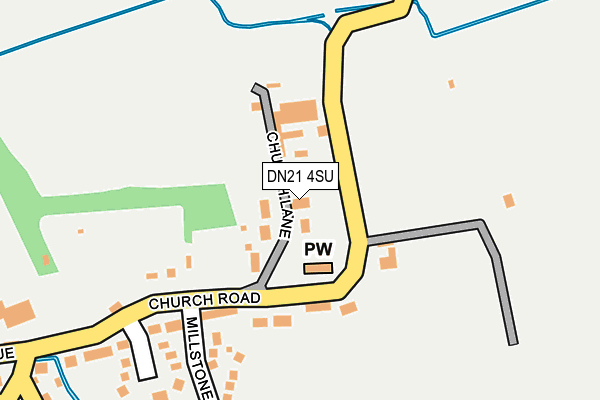 DN21 4SU map - OS OpenMap – Local (Ordnance Survey)