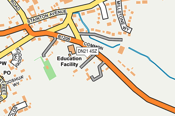 DN21 4SZ map - OS OpenMap – Local (Ordnance Survey)